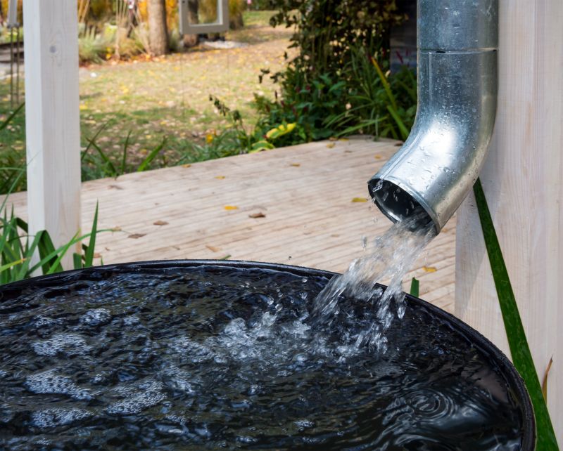 rainwater collection installation
